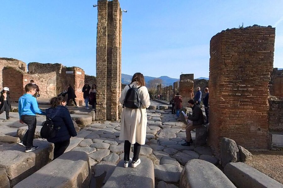 From Sorrento: Pompeii and Vesuvius Guided Tour with Lunch - The ride up Mount Vesuvius