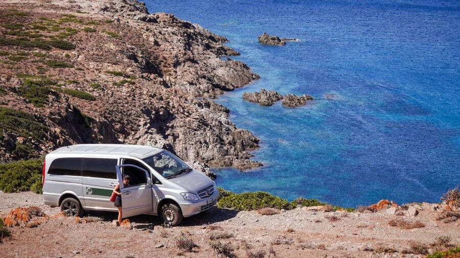From Stintino: Asinara minivan tour - Porto di Fornelli and the first prison sites
