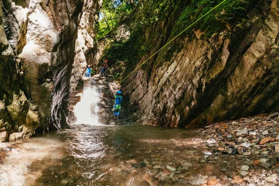From Tignale, Lake Garda: Beginner-Friendly Canyoning Tour - Quick take on the Gumpenfever canyoning tour