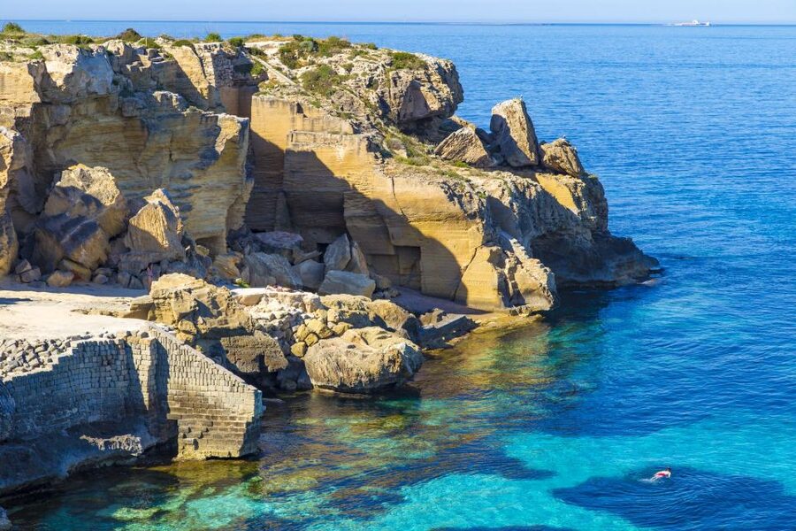 From Trapani: Cruise to Favignana and Levanzo with lunch - Levanzo village and the Faraglione