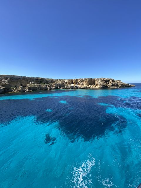 From Trapani: Favignana and Levanzo Mini Cruise with Lunch - A short swim in the Mediterranean