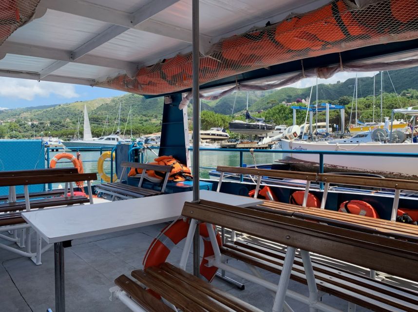 From Tropea: Capo Vaticano boat tour with snorkel & aperitif - The return to Tropea Beach