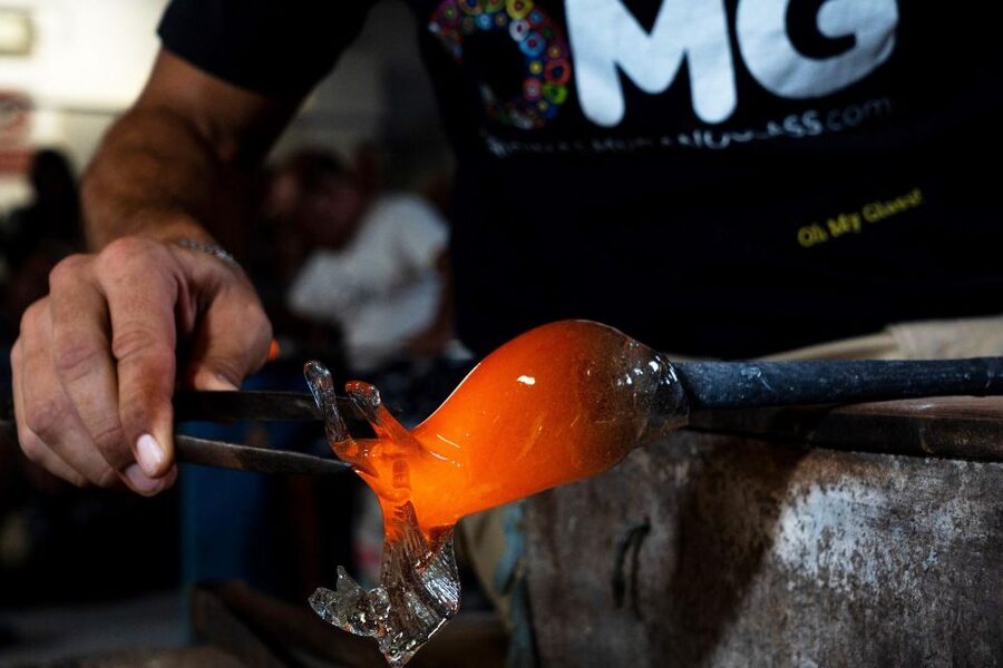 Glass Blowing Show Visit Murano Glass Factory & Showroom OMG - Booking, cancellation, and language details