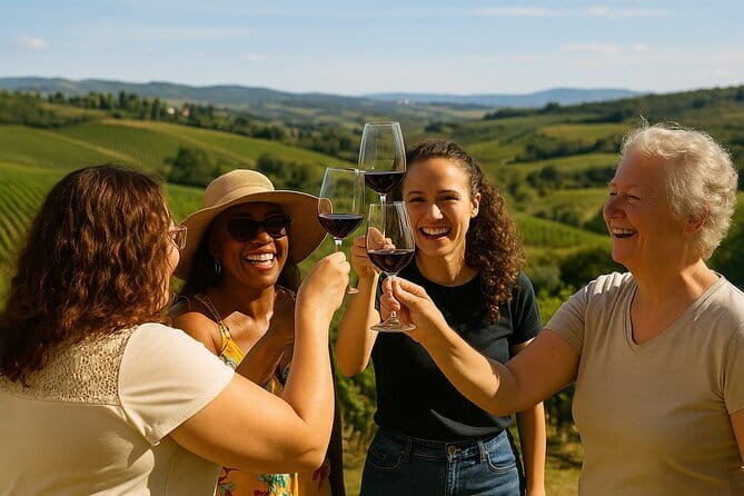 Half day Chianti Vineyard Escape from Florence with Wine Tastings - A large coach, with the good and bad that brings