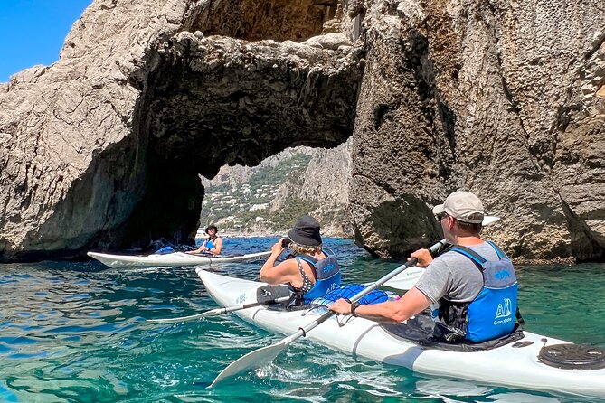 Kayak tour in Capri between caves and beaches. Photos included. - How strenuous is this 90-minute outing?