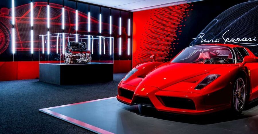 Maranello: Ferrari Museum and Fiorano Track Combo Eco Tour - Boarding the electric bus outside the museum