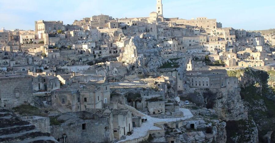 Matera: Sassi Tour with Entry to Rock Houses and Churches - Piazza Duomo and the turn into Sasso Caveoso