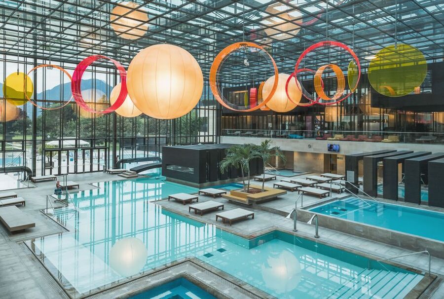 Merano: Terme Merano Pools Entry Ticket - From sports pool to saltwater bath