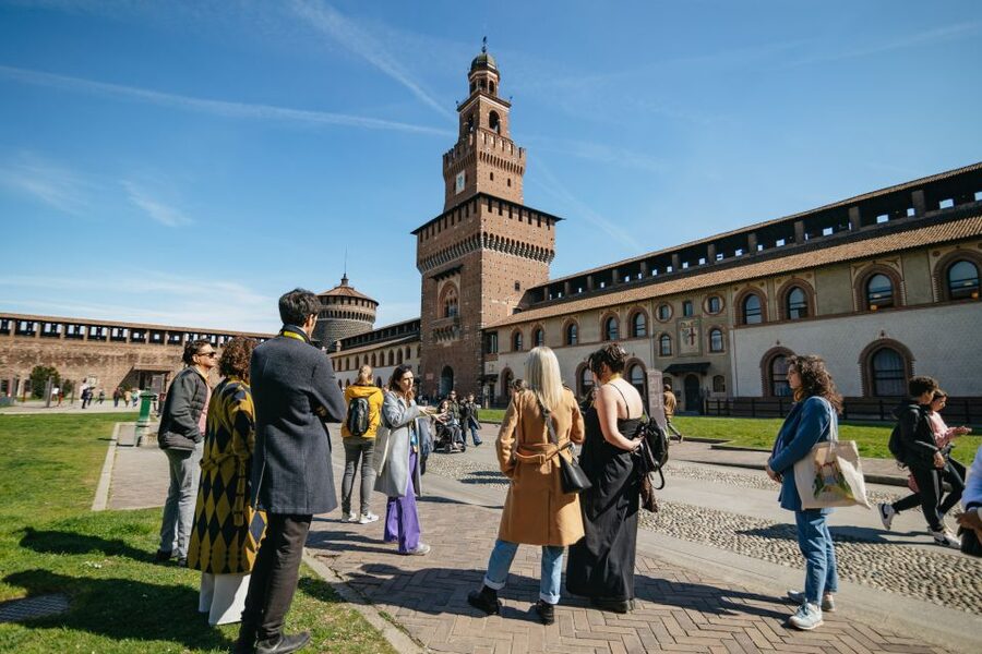 Milan: Da Vinci's Last Supper and Guided Walking Tour - Sforza Castle brings medieval Milan into view