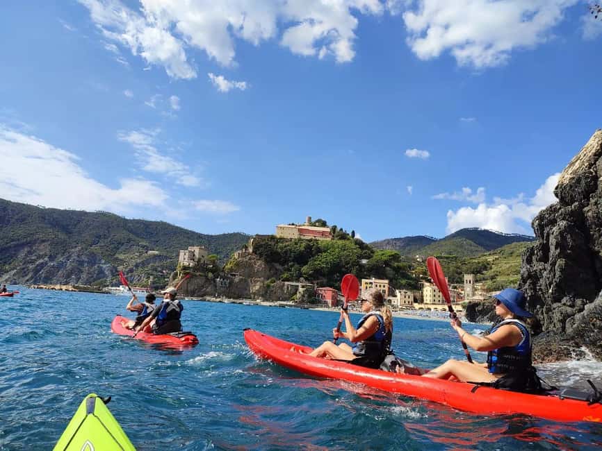 Monterosso al Mare: Monterosso Kayak and Snorkeling Tour - Twenty minutes in the water: snorkeling and swimming