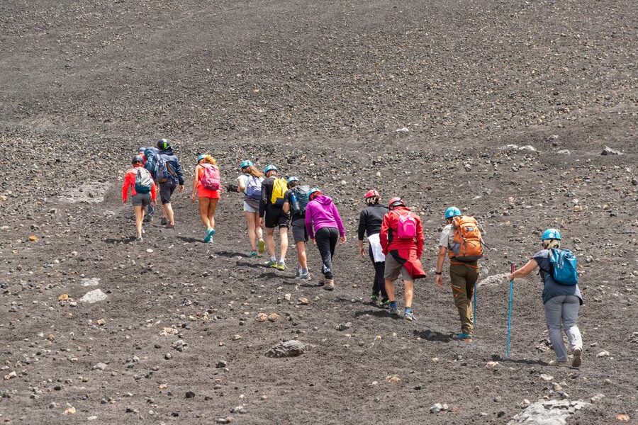 Mount Etna: Guided Volcano Summit Hiking Tour with Cable Car - Starting at Rifugio Sapienza and riding above the trees
