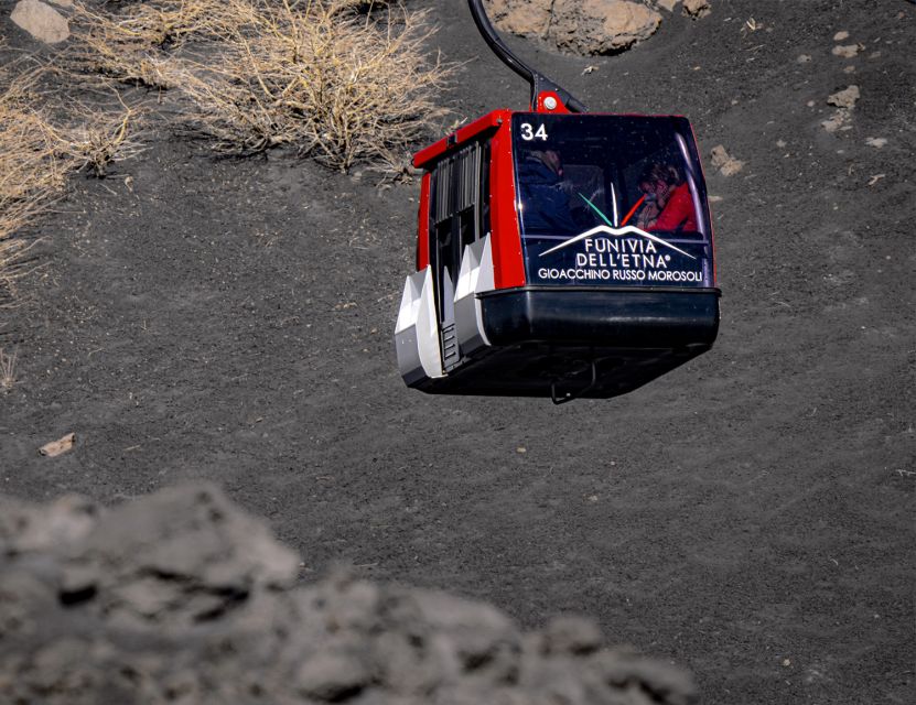 Mount Etna: Return Funivia dell'Etna Cable Car Ticket - Arriving at Piazzale Funivia near Rifugio Sapienza