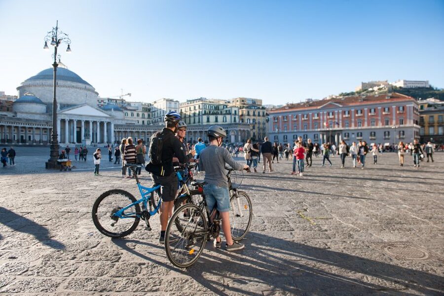 Naples: City Highlights Guided Bike Tour - Piazza del Plebiscito and the Royal Palace