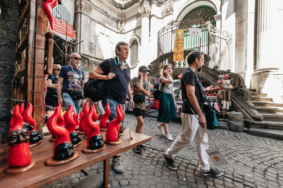 Naples: Downtown Tour with Veiled Christ & St Clare Tickets - Spaccanapoli, the street that organizes old Naples