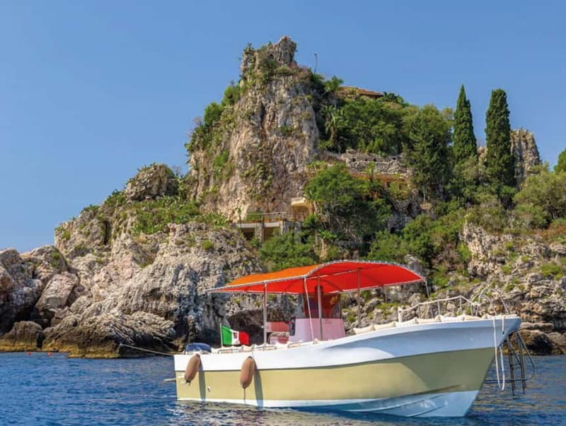Naxos: Isola Bella, Blue Grotto, & Mazzarò Bay Boat Tour - Why Taormina looks different from the sea