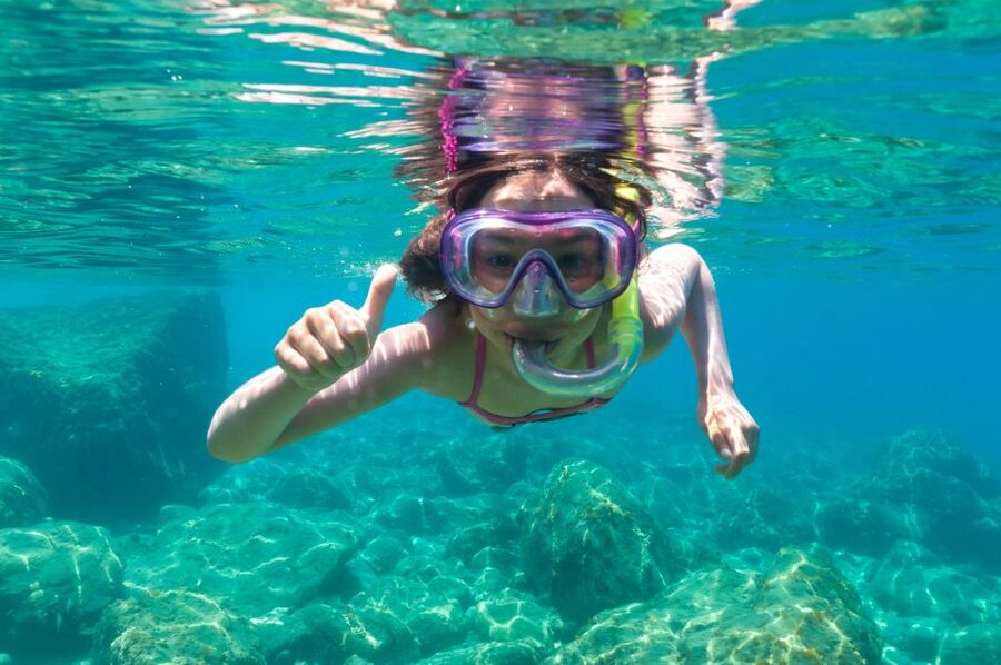 Olbia: Tavolara and Molara Snorkeling Boat Tour - Punta Spalmatore, white sand and a final swim