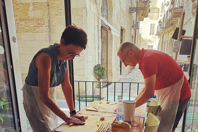 Orecchiette Cooking Class and Wine Pairing in Lecce - Four wines and a generous table of Puglian food