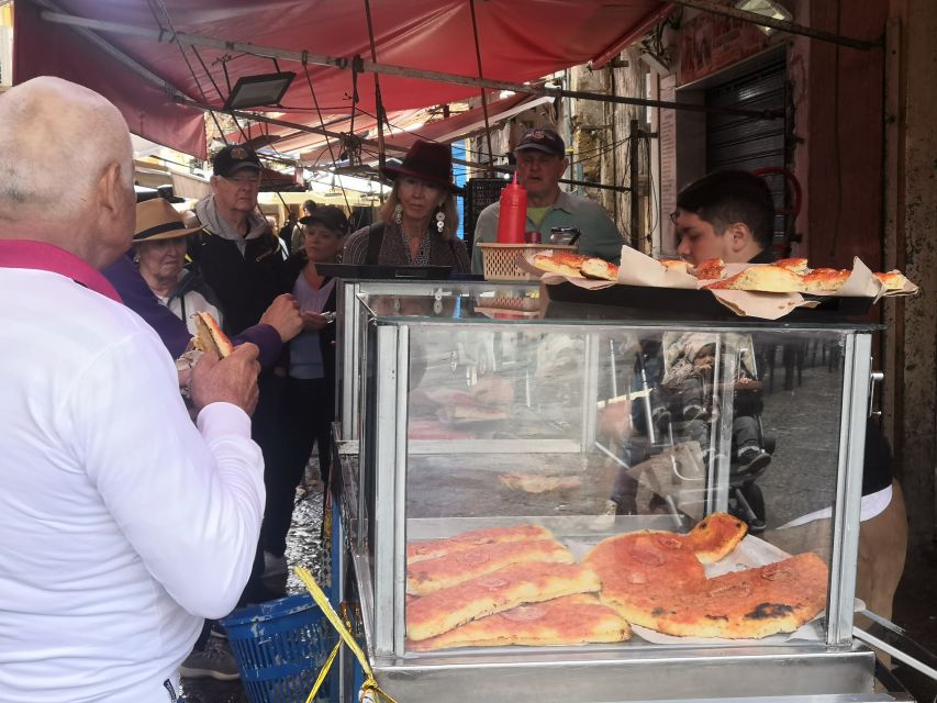Palermo: Street Food Walking Tour with Local Guide & Tasting - Tasting sfincione, panelle, crocché, and arancine