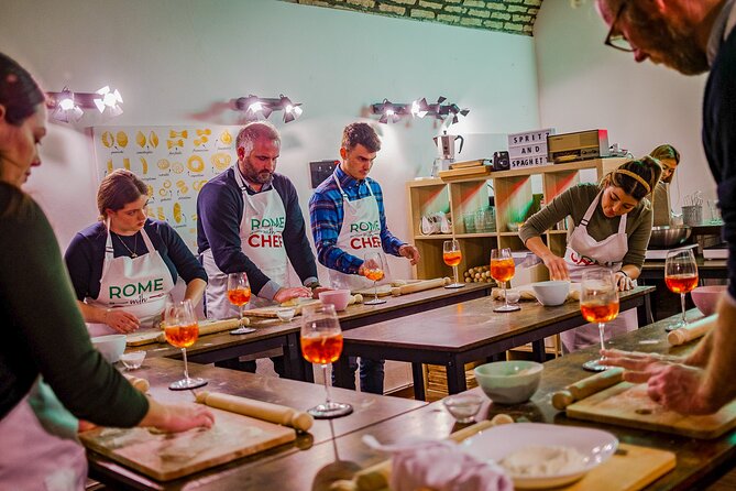Pasta Cooking Class Near the Colosseum with 3 Spritz Cocktails - Fresh pasta and spritzes near the Colosseum