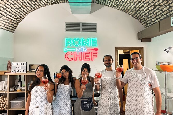 Pasta Cooking Class Near the Colosseum with 3 Spritz Cocktails - Carbonara, cacio e pepe, and the hands-on question