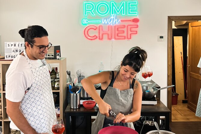 Pasta Cooking Class Near the Colosseum with 3 Spritz Cocktails - What the $95.53 price includes