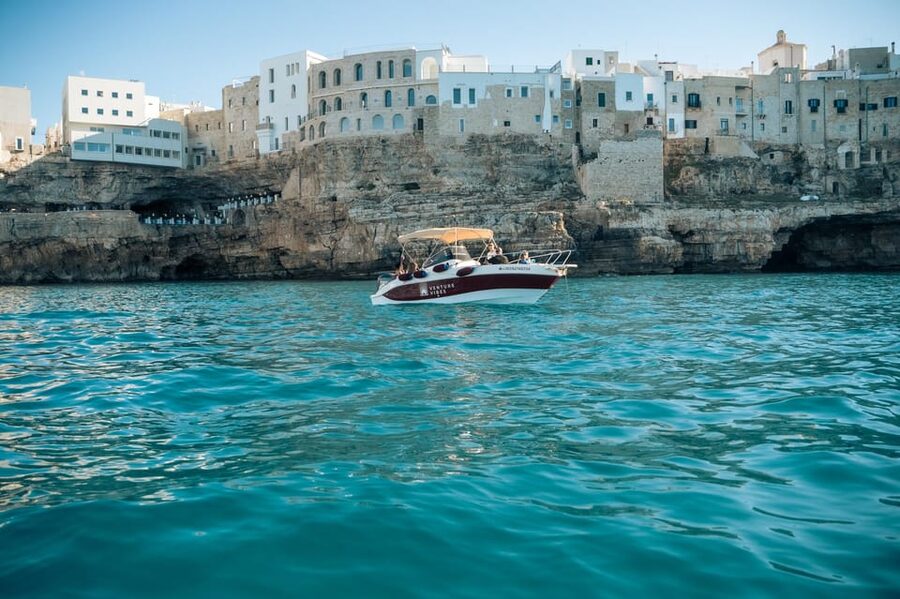 Polignano Sea Caves: Boat Tour with Snorkeling & Aperitif - Grotta Ardito and Cala Paura show the coast’s rougher side