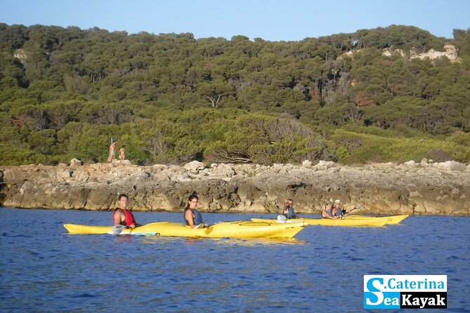 Porto Selvaggio kayak tour + cliff diving + cold spring immersion - Grotta Verde and the limits of weather