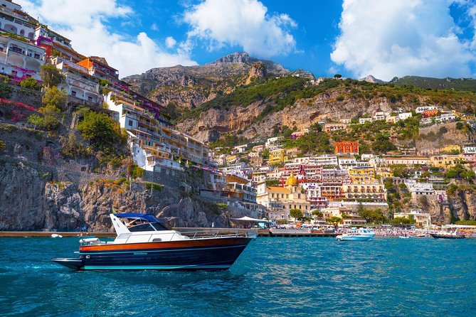 Positano & Amalfi Boat Tour from Naples with Light Lunch - Bagni della Regina Giovanna and the first coastal views