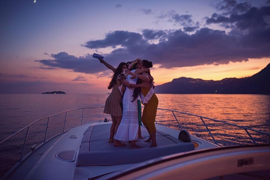 Positano: Shared Sunset Cruise - Praiano and the coast’s coves