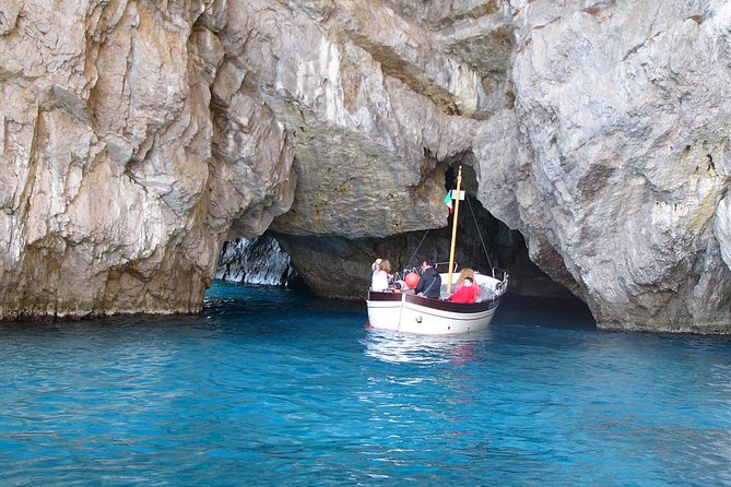Private Capri Island and Blue Grotto Day Tour from Naples or Sorrento - Marina Grande and the ferry crossing