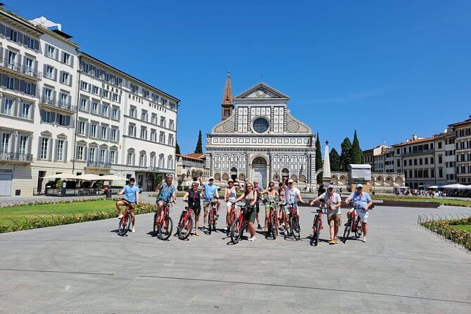 Private Highlights of Florence Bike Tour - Piazza della Repubblica and the city’s grand center