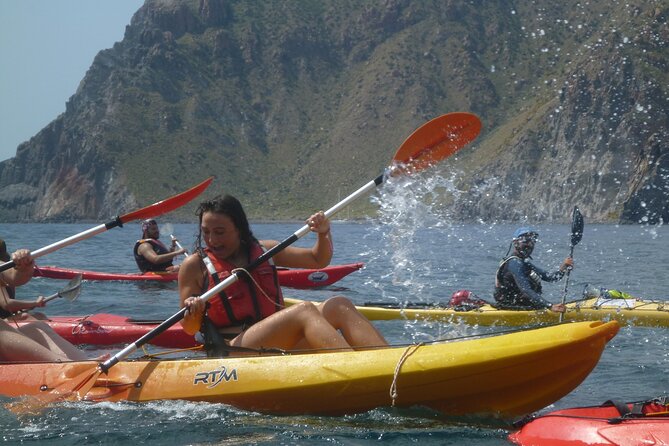 Private Tour explore Vulcano Island by Kayak & Coasteering - Caves, arches, and the thermal grotto