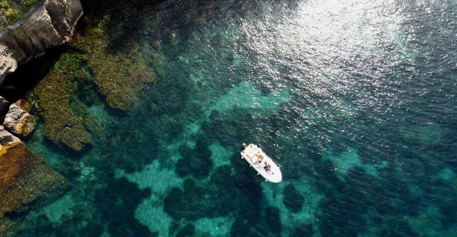 Procida: Boat Tour with Swimming Stops and Underwater Photos - Palazzo d’Avalos and the old coast