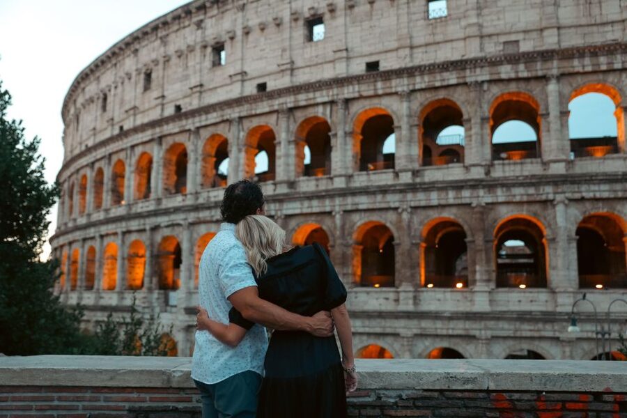 Professional Photoshoot in Rome - Piazza Venezia adds a broad city backdrop