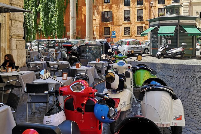 Rome Afternoon Sightseeing Vespa Sidecar Tour with Gourmet Gelato - The Colosseum and Santa Maria Maggiore