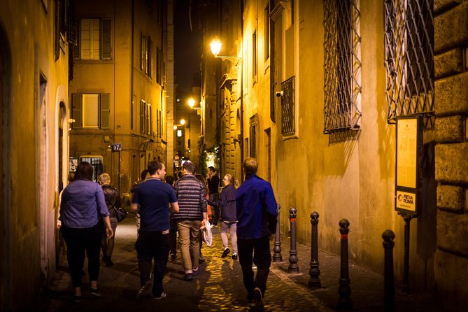 Rome by Night Walking Tour - Legends & Criminal Stories - Group size, language, and practical value
