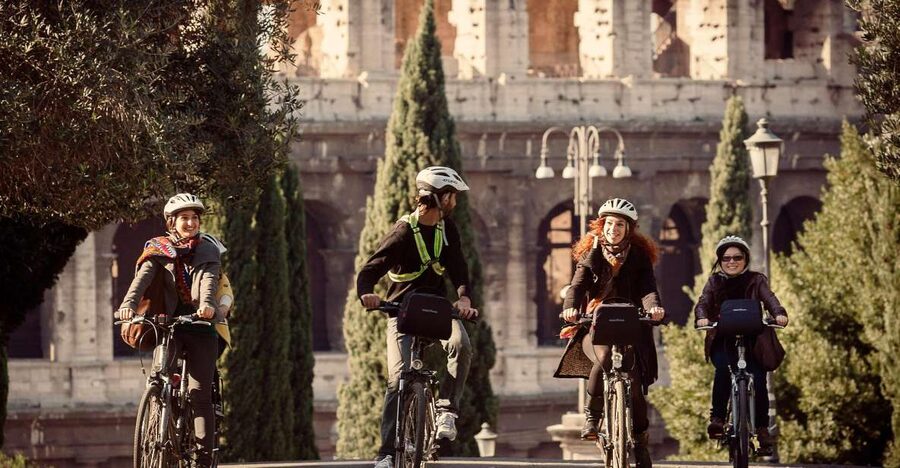Rome: Cannondale E-Bike Tour of Top Landmarks & More - The Jewish Ghetto, Portico di Ottavia, and Theatre of Marcellus