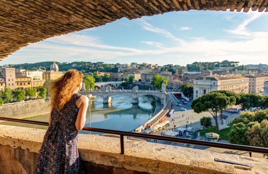 Rome: Castel Sant’ Angelo Ticket and Audio Guide - Terraces, Rome views, and the cafe break