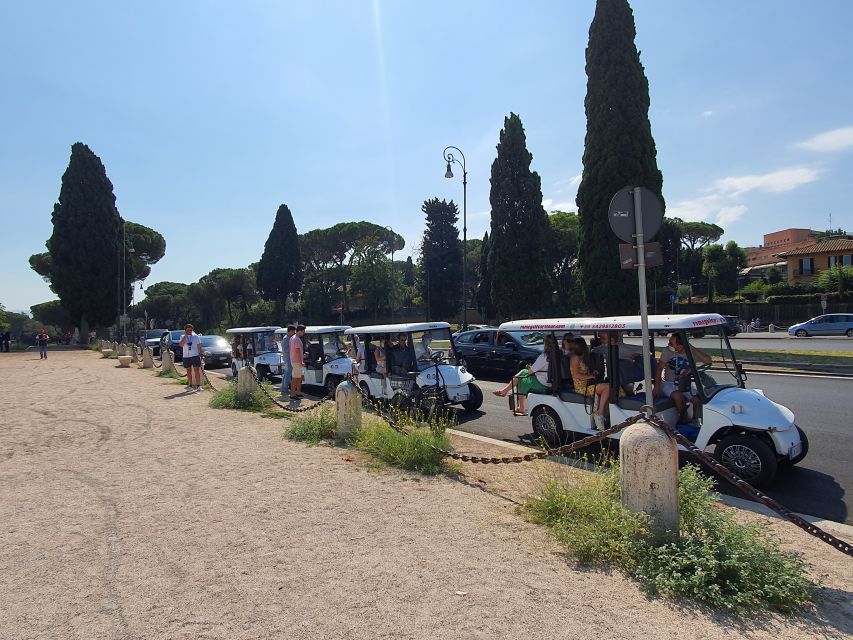 Rome: Catacombs and Appian Way Golf Cart Small-Group Tour - The Colosseum and Baths of Caracalla set the scene