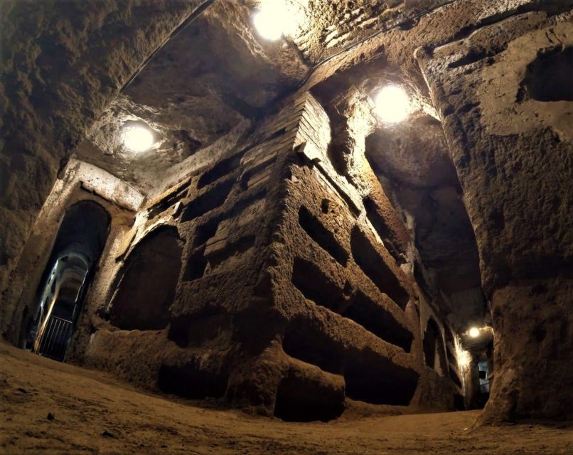 Rome: Catacombs of St. Callixtus Entry Ticket & Guided Tour - From the ticket office to the underground passages