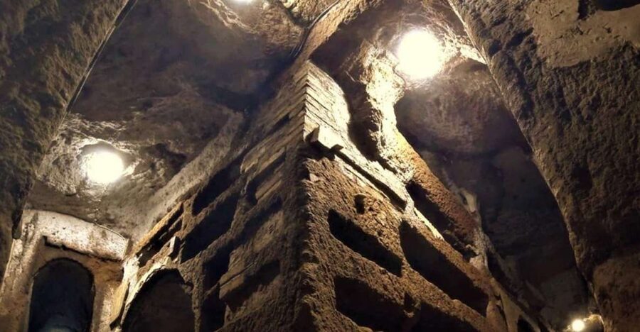 Rome: Catacombs of St. Sebastian Entry Ticket & Guided Tour - Arriving at the ticket office