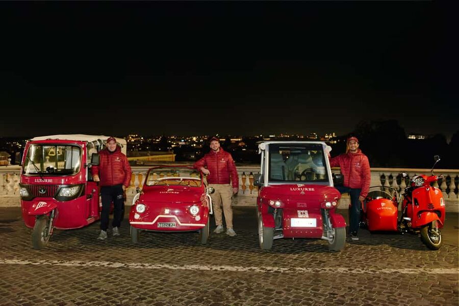 Rome: City Golf Cart at Night Tour - Key points at a glance