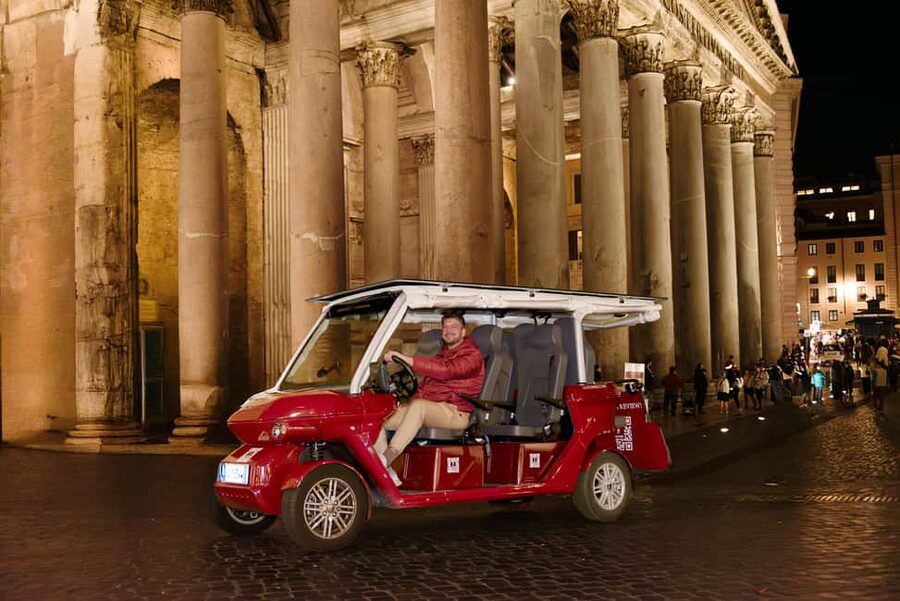 Rome: City Golf Cart at Night Tour - Why Rome works so well at night by golf cart