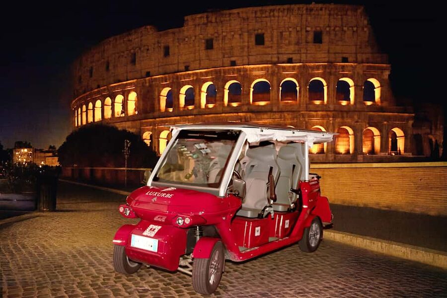 Rome: City Golf Cart at Night Tour - Castel Sant’Angelo beside the Tiber
