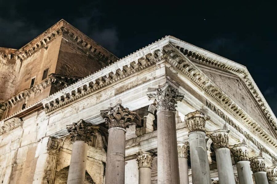 Rome: City Highlights Moonlight Walking Tour - The illuminated Colosseum finish