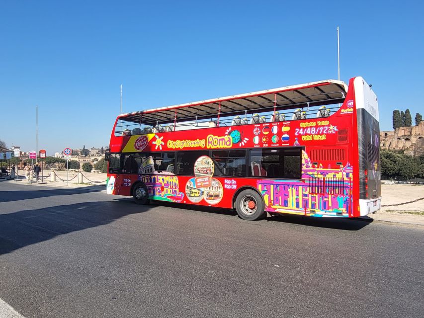 Rome: City Highlights Open-Top Bus Night Tour - Upper deck views, lower deck comfort