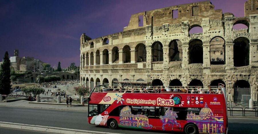 Rome: City Highlights Open-Top Bus Night Tour - The 45-minute route from Santa Maria Maggiore to Piazza Navona