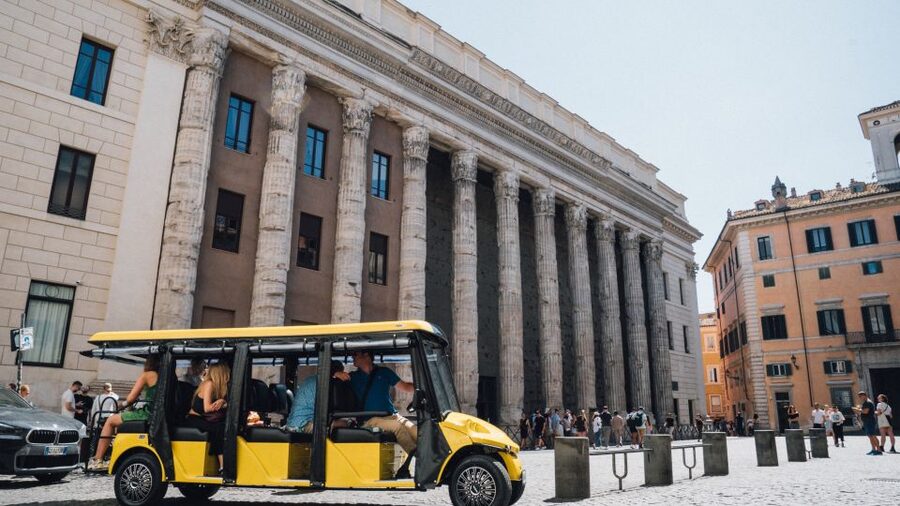 Rome: City Highlights Tour by Electric Golf Cart - Finishing outside the Colosseum