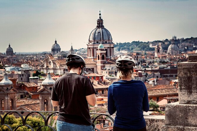 Rome City Small Group Bike Tour with quality Cannondale EBike - Capitoline Hill and the final view
