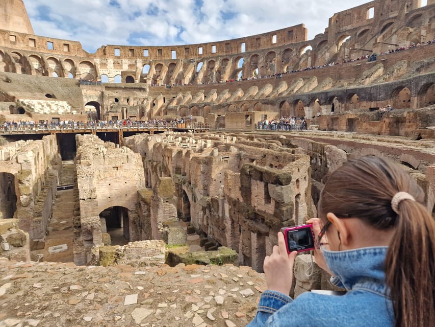 Rome: Colosseum Arena Access and Ancient Rome Guided Tour - The guides make the long visit easier